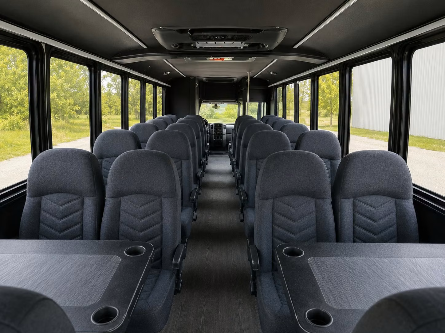 15 passenger minibus interior
