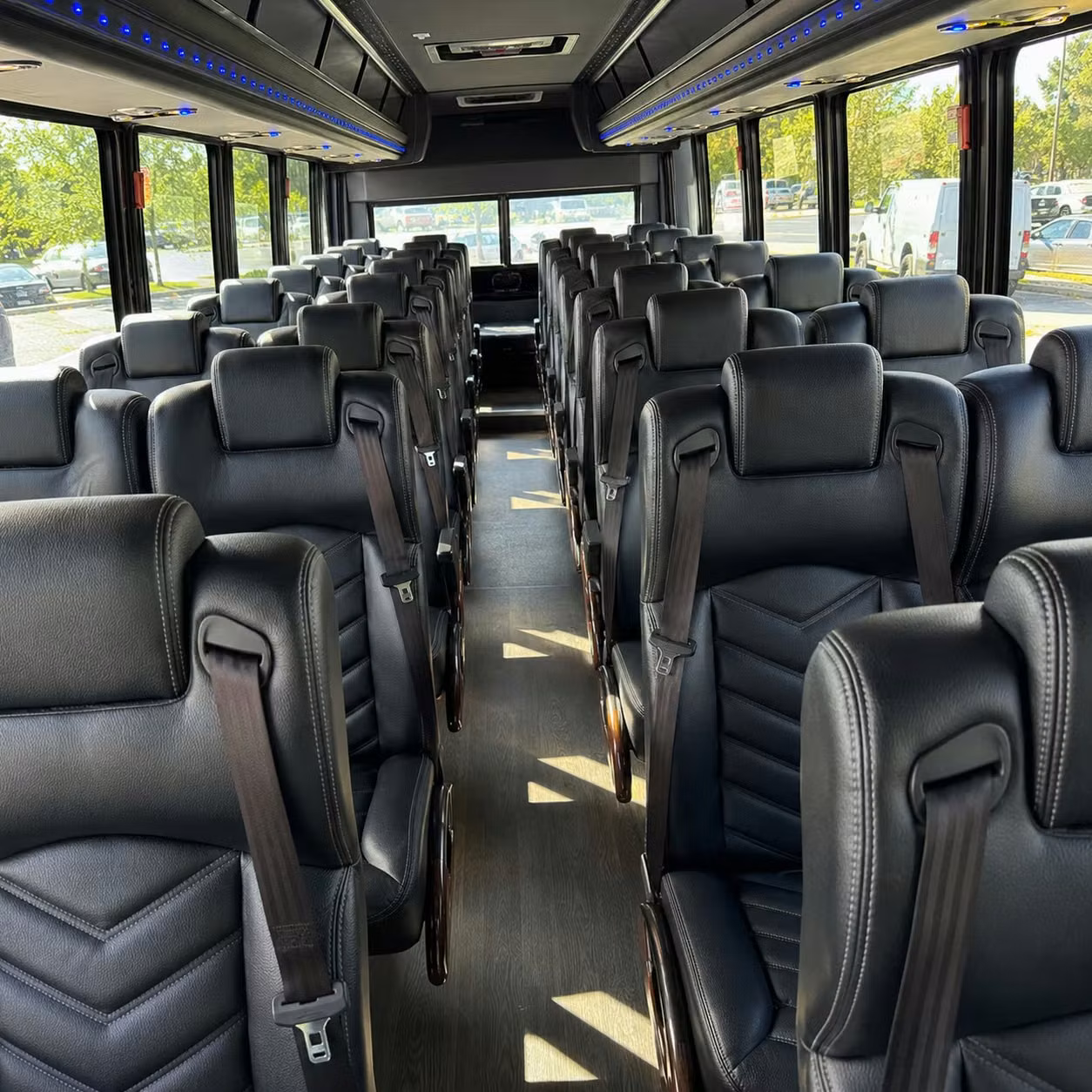 25 passenger minibus interior