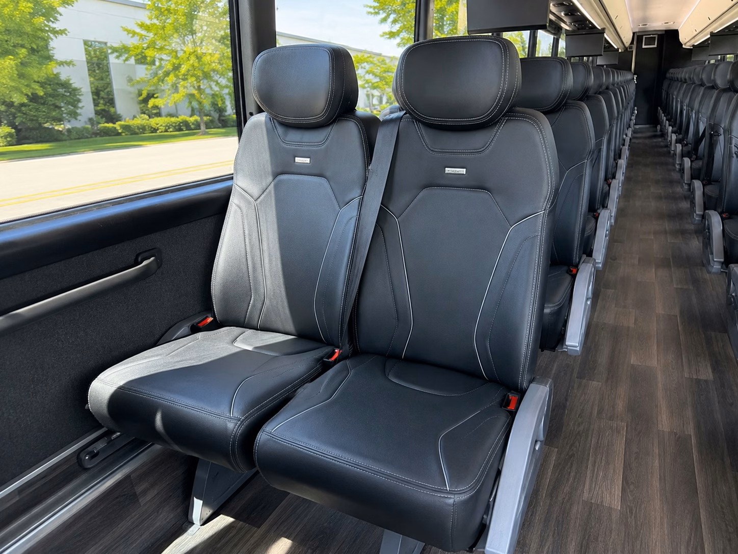 denver charter bus interior
