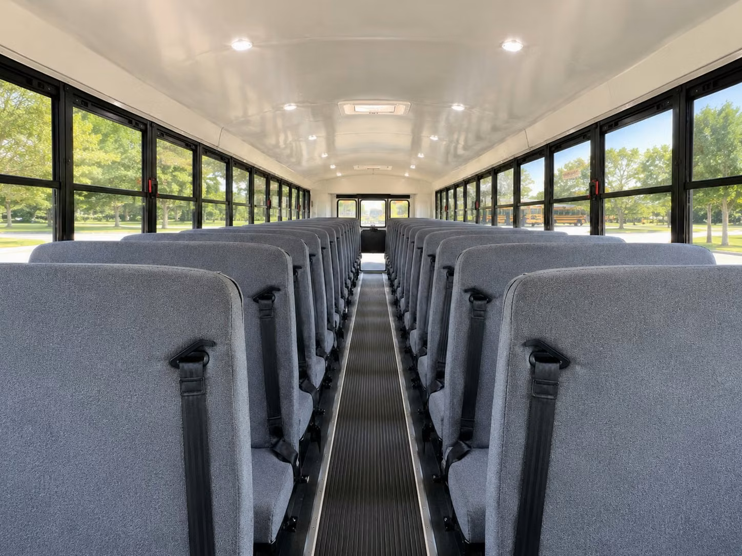 school bus inside